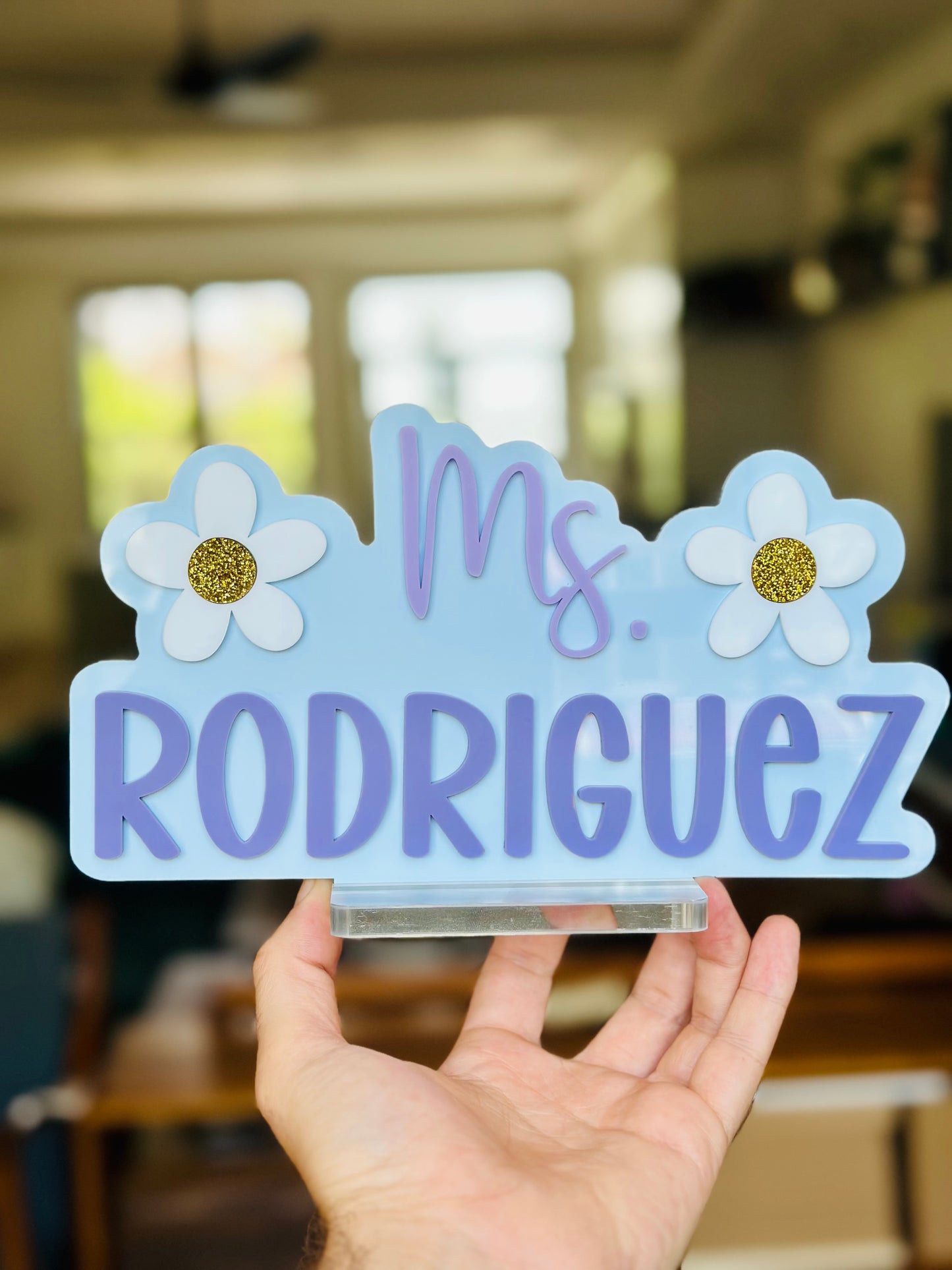 Personalised Teacher Desk Sign