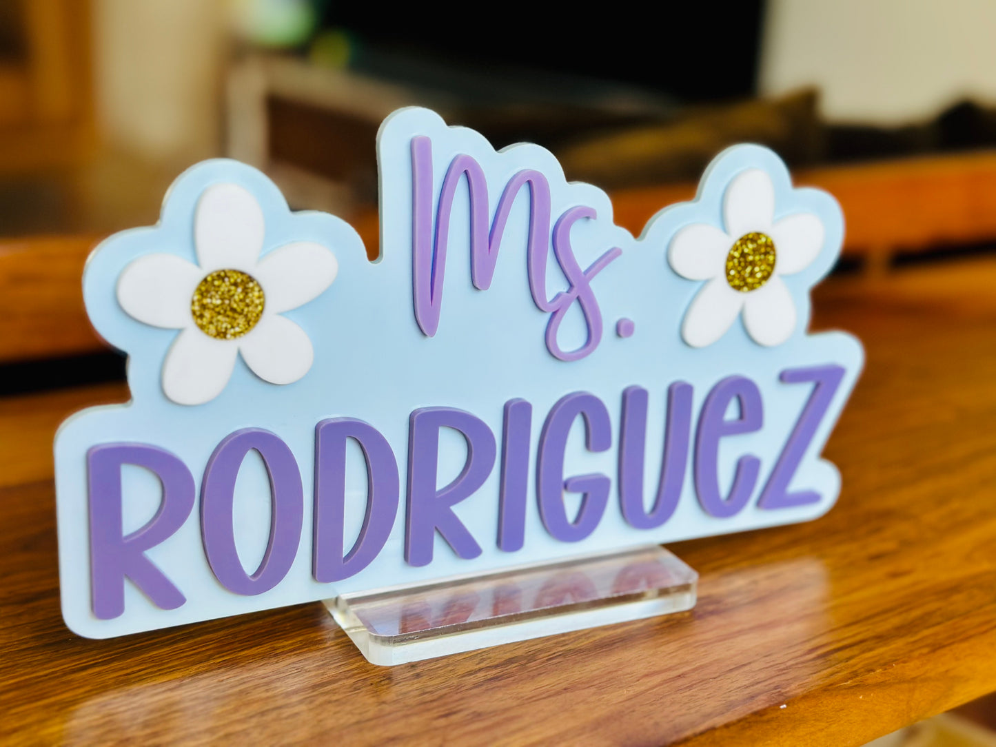 Personalised Teacher Desk Sign