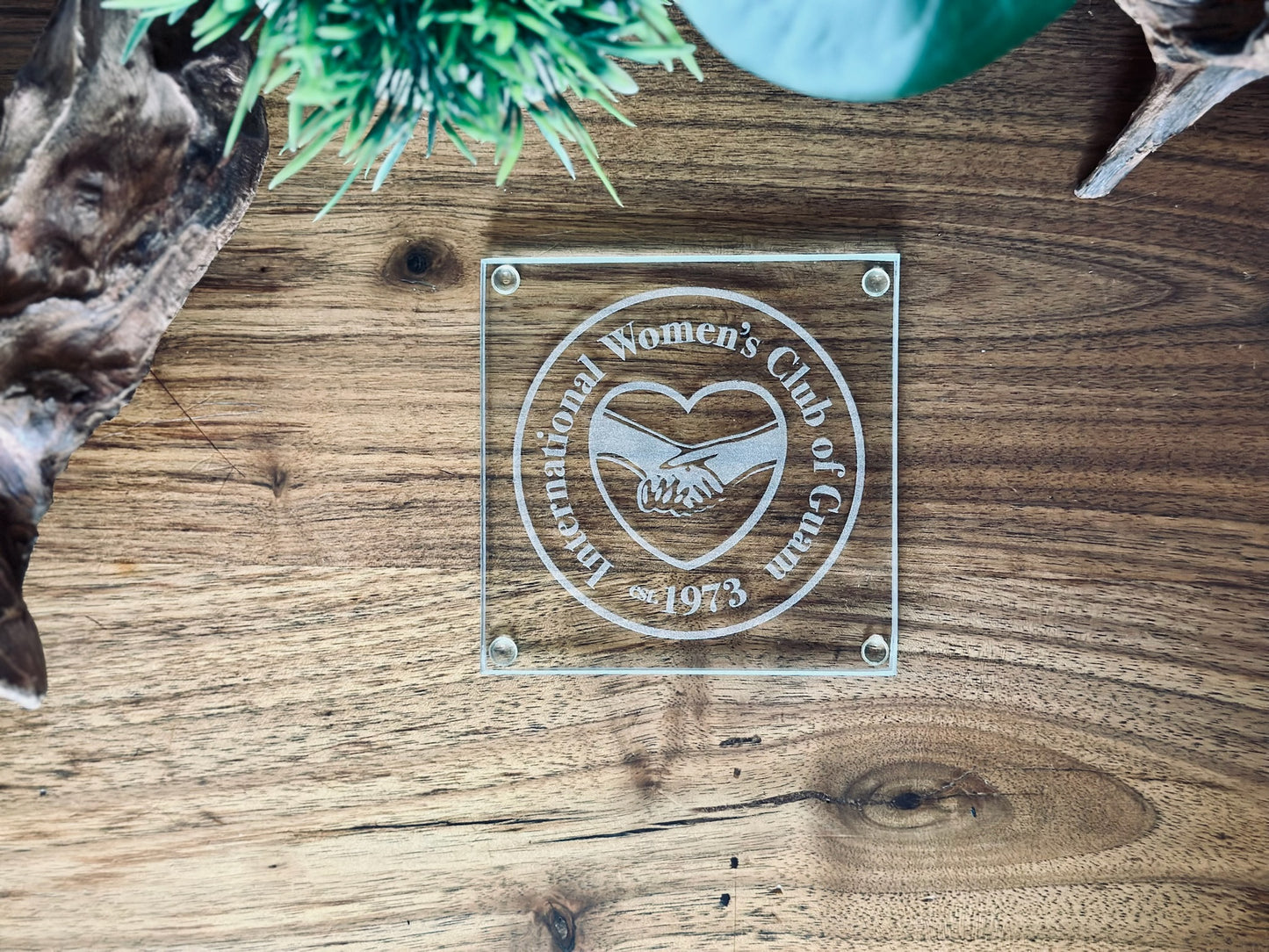 Custom Engraved Glass Coasters – Personalized Favors for Weddings, Family Reunions, Housewarming Gifts, Birthdays, and Group Celebrations