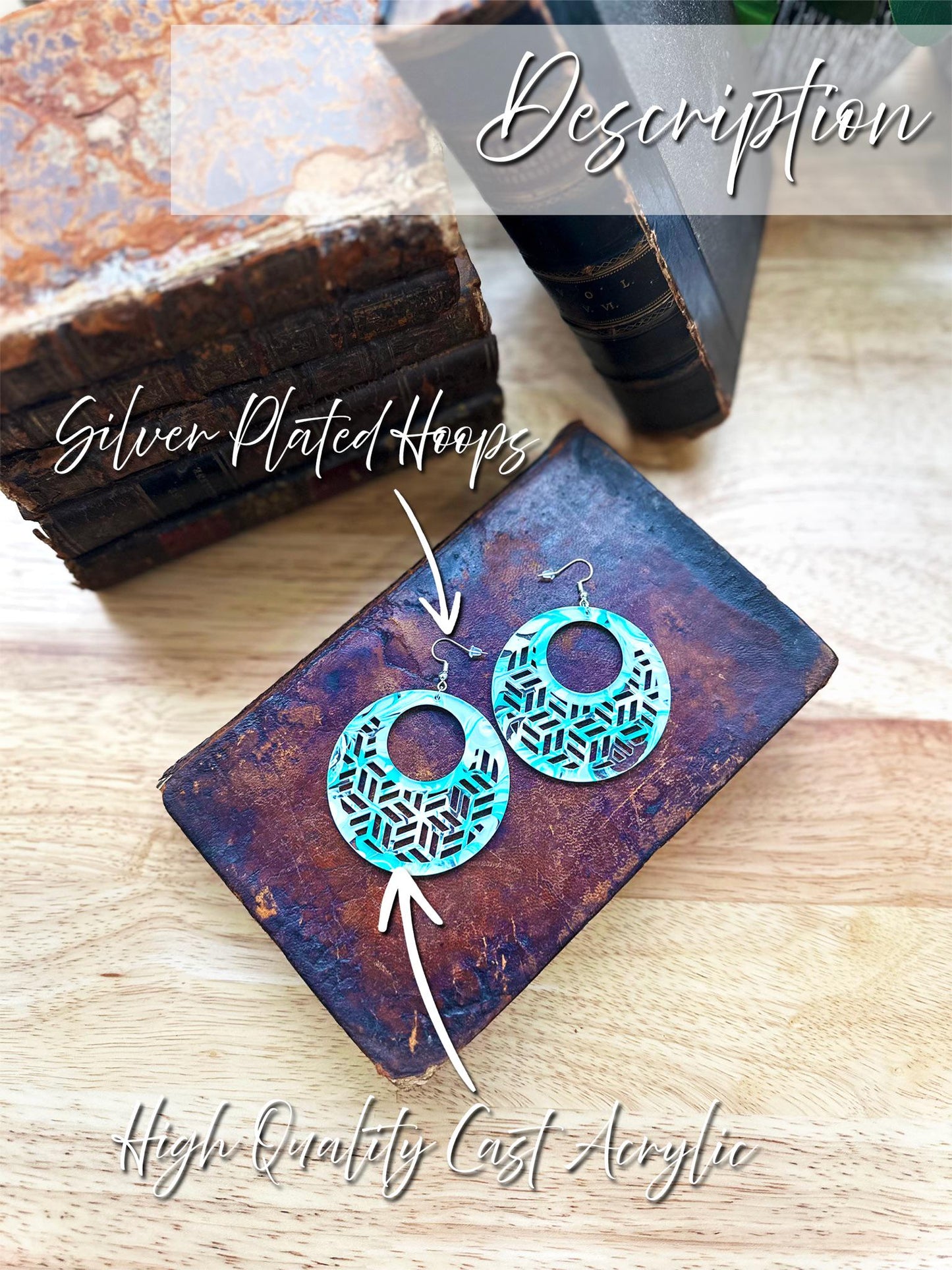Modern Statement Earrings | Geometric Acrylic Jewelry | Lightweight Handmade Gifts for Her | Spring Fashion Accessories