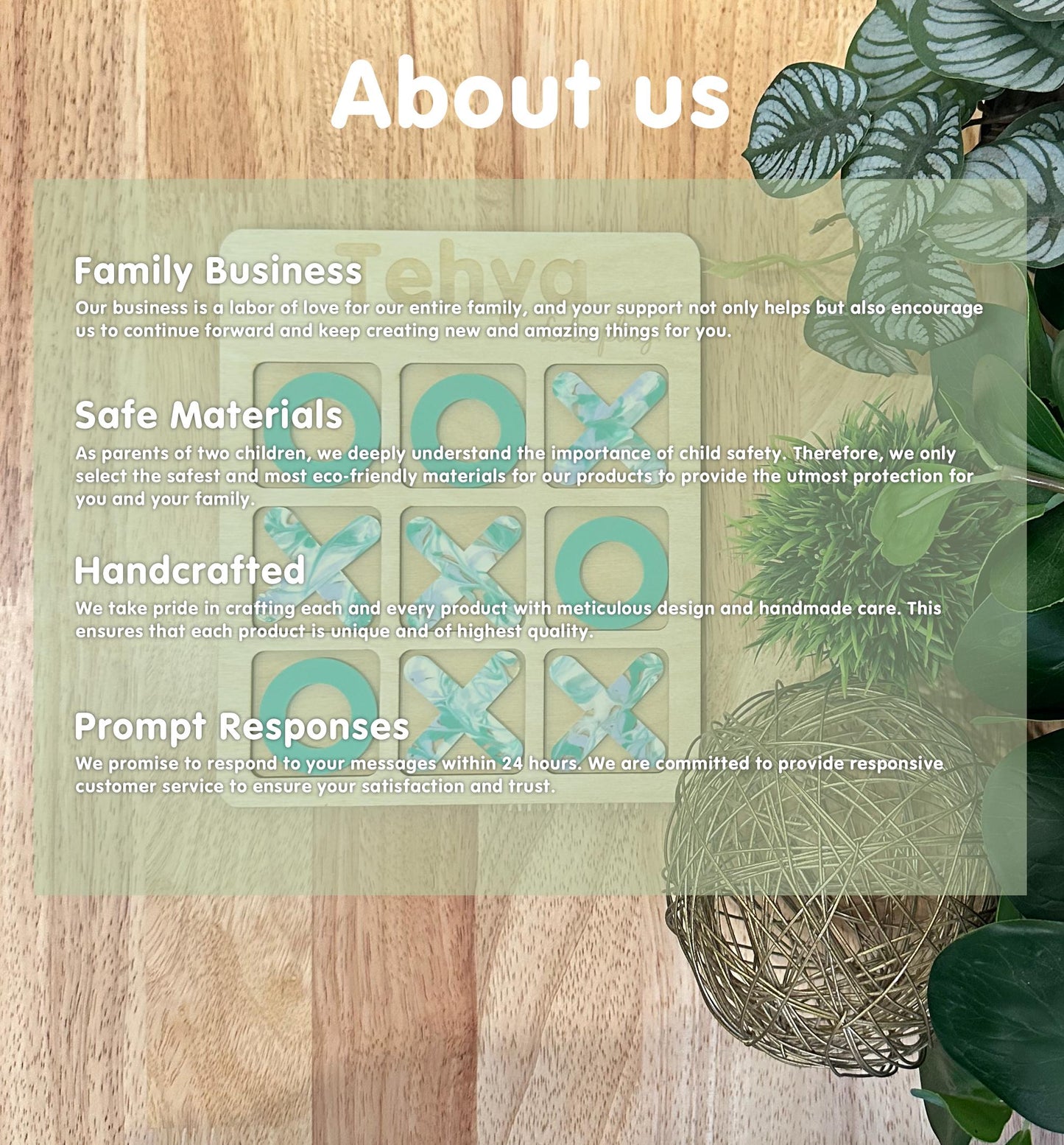 Personalized Tic-Tac-Toe Game | Custom Engraved Family Keepsake, Handmade Travel Game, Unique Gift for Kids & Adults