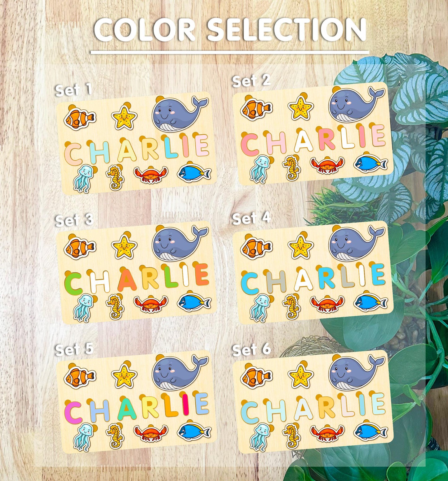 Personalized Wooden Name Puzzle | Custom Toddler Toy, Educational Learning Game, Handcrafted Gift for Kids, Birthday or Easter Gift, Nursery