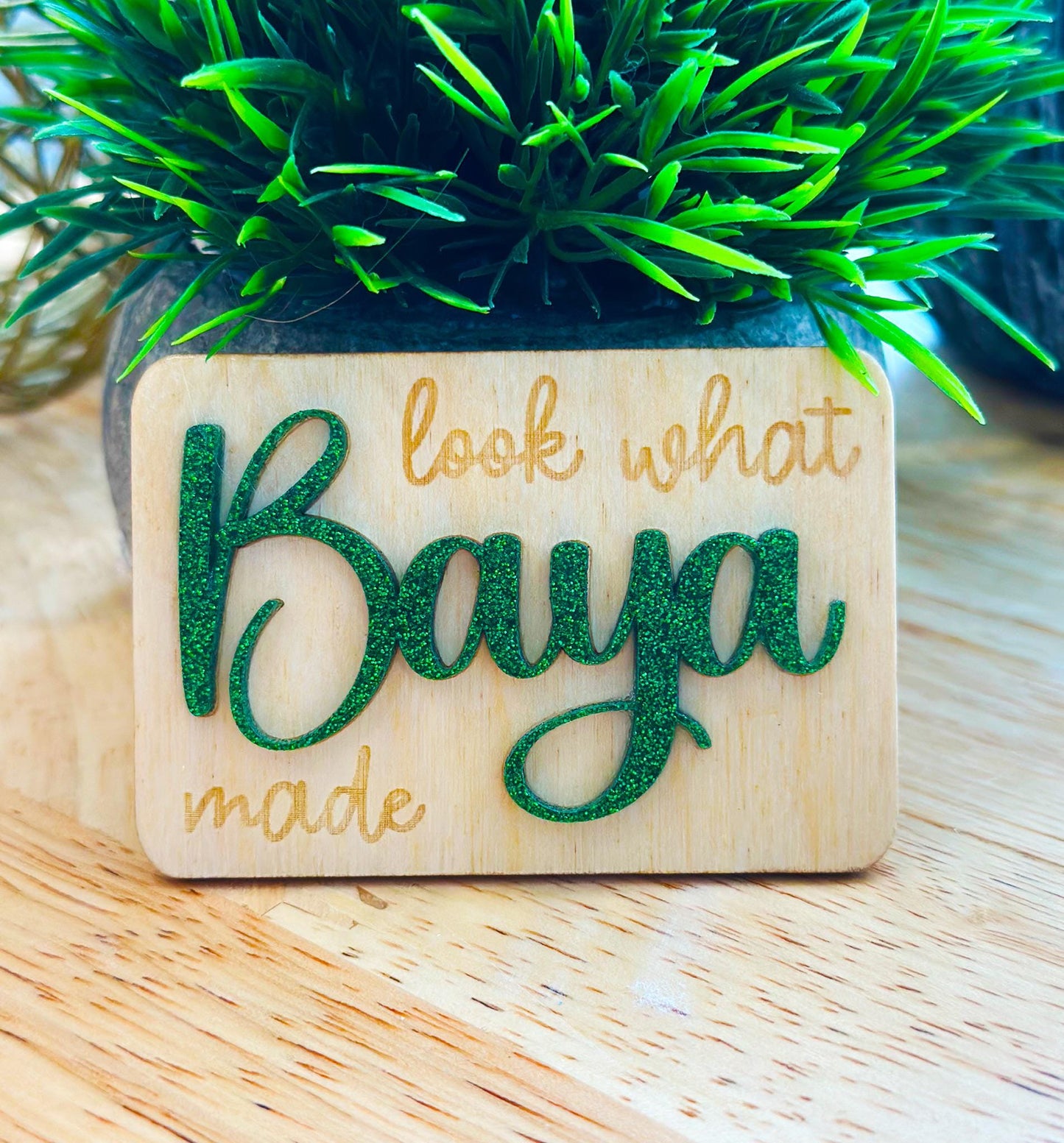Personalized Look What I Made Magnet, Kids Name, Artwork Display, Gift, Fridge Magnet, Home Decor, Children Art
