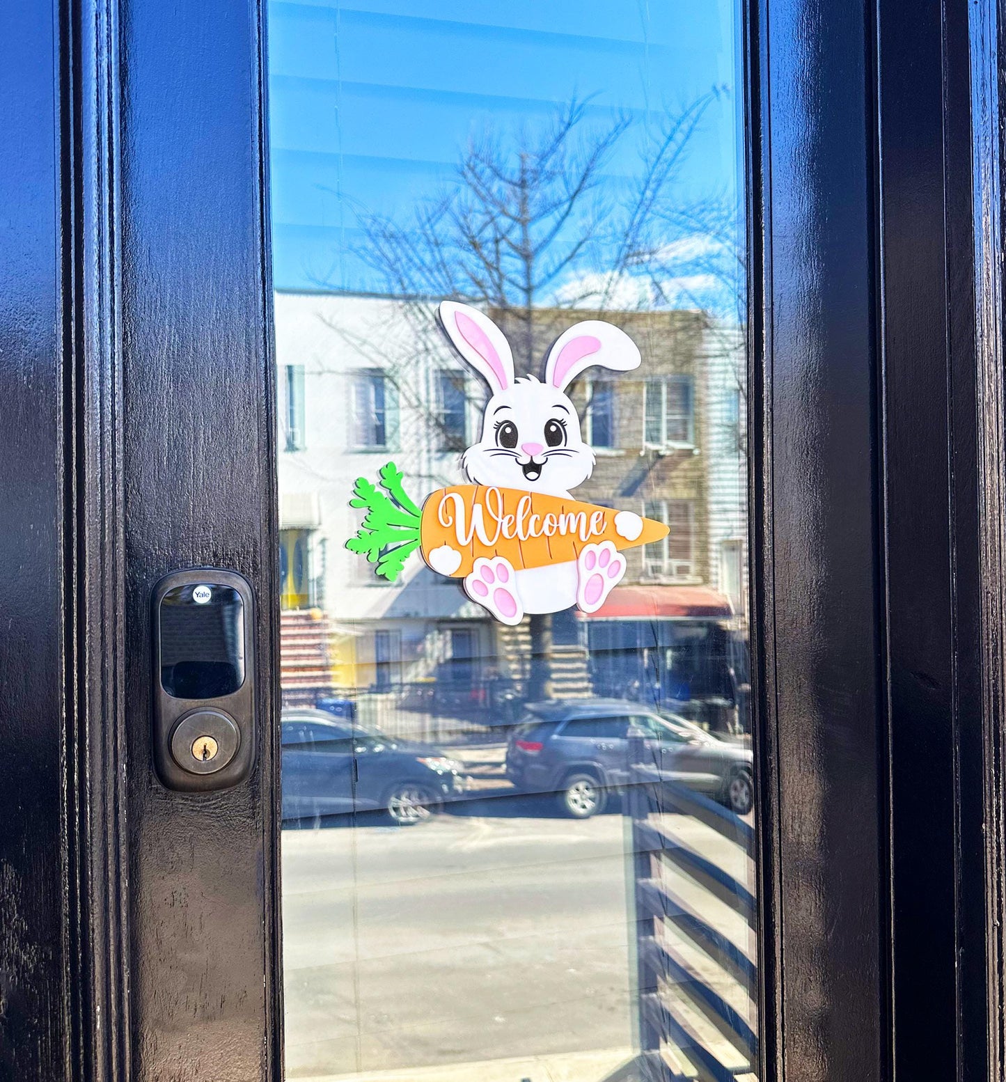 Personalized Easter Bunny Name Tag - Custom Easter Basket Tag - Baby's First Easter Gift - Acrylic Easter Basket Name Sign