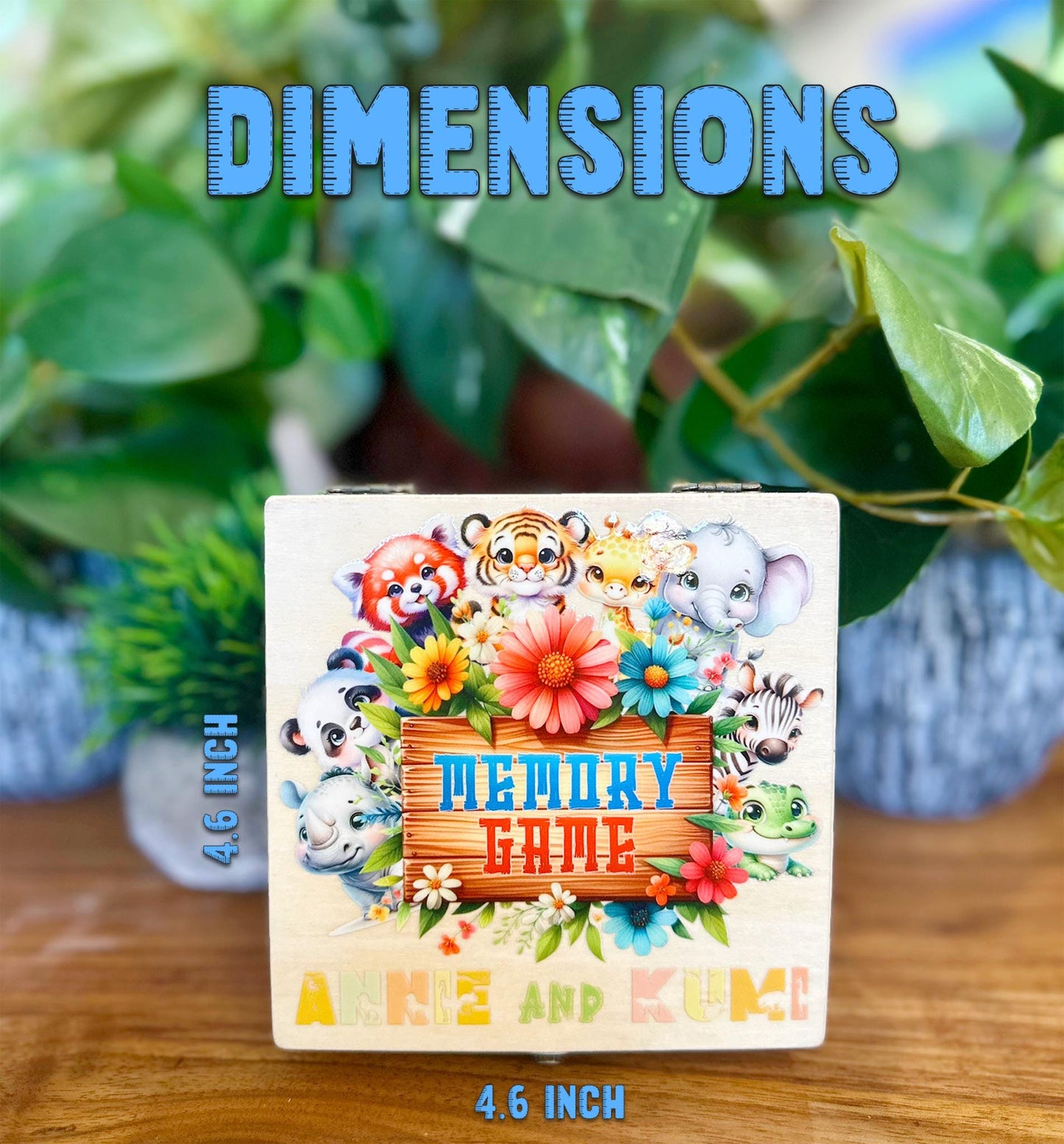 Personalized Memory Game for Kids – Montessori Toddler Learning Toy, Fun Family Activity, Homeschool & Preschool Educational Gift
