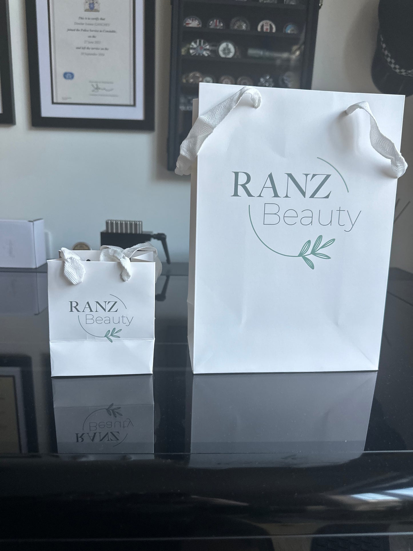 UV printed retail paper bags