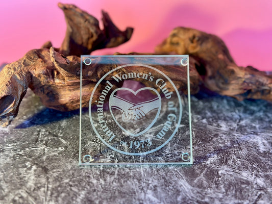 Custom Engraved Glass Coasters – Personalized Favors for Weddings, Family Reunions, Housewarming Gifts, Birthdays, and Group Celebrations