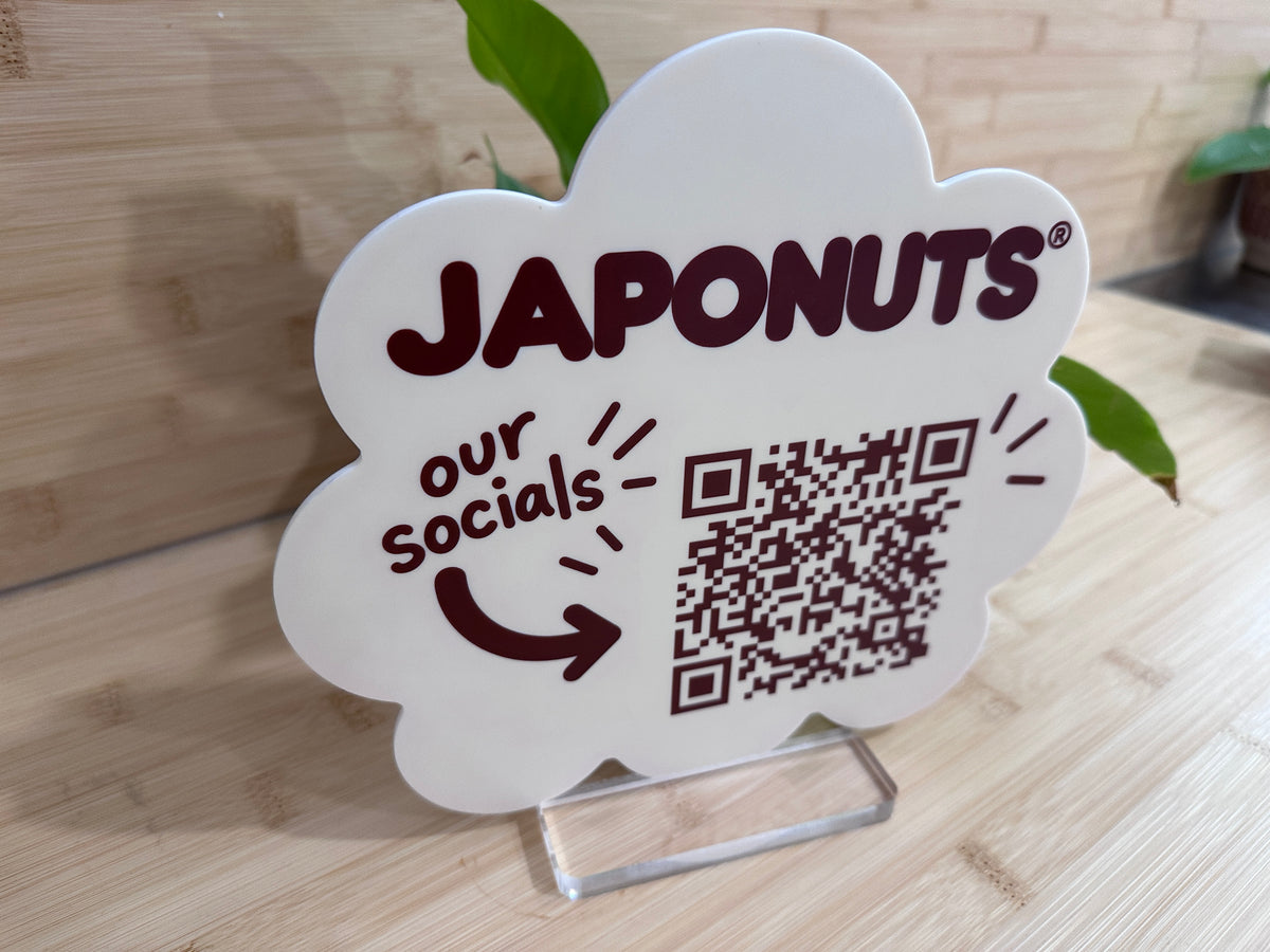 Custom QR Code Business Sign | Social Media & Website Display