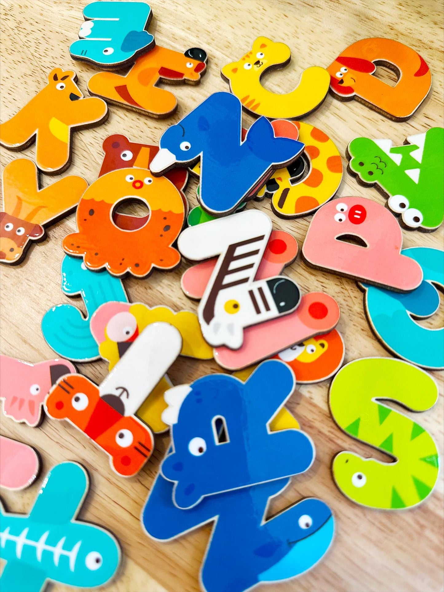 Personalized Wooden Alphabet Puzzle | Montessori Toddler Toy, Preschool Learning & Nursery Decor