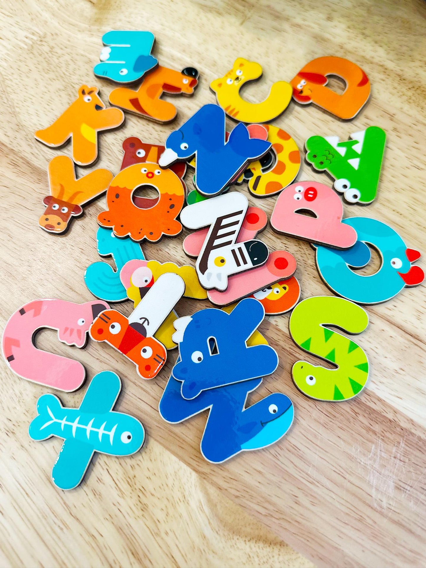 Personalized Wooden Alphabet Puzzle | Montessori Toddler Toy, Preschool Learning & Nursery Decor