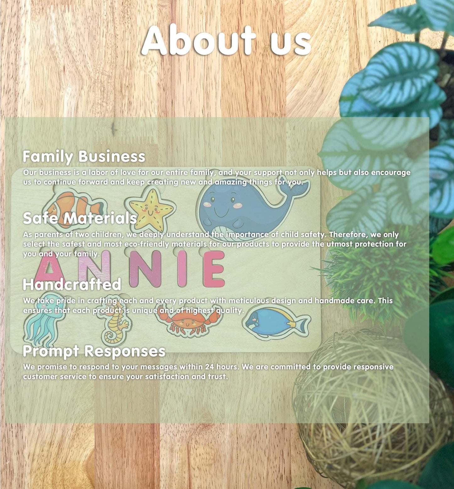Personalized Wooden Name Puzzle | Custom Toddler Toy, Educational Learning Game, Handcrafted Gift for Kids, Birthday or Easter Gift, Nursery