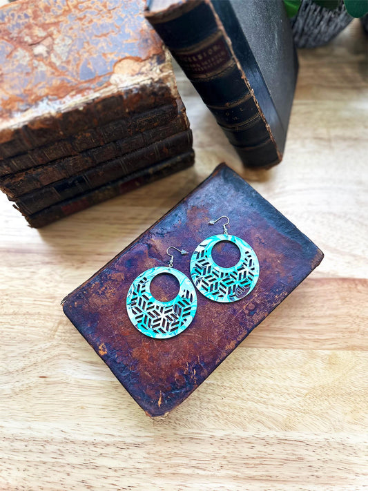Modern Statement Earrings | Geometric Acrylic Jewelry | Lightweight Handmade Gifts for Her | Spring Fashion Accessories
