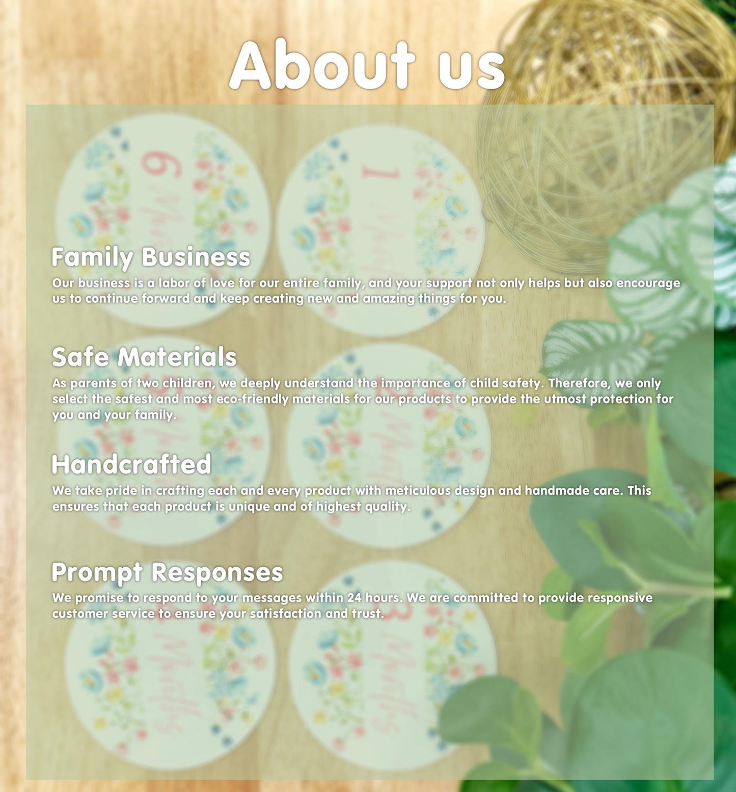 Personalized Baby Milestone Plaques | Gender-Neutral Keepsake, Unique Gift for New Moms, Baby Shower Gift, Monthly Photo Prop Set