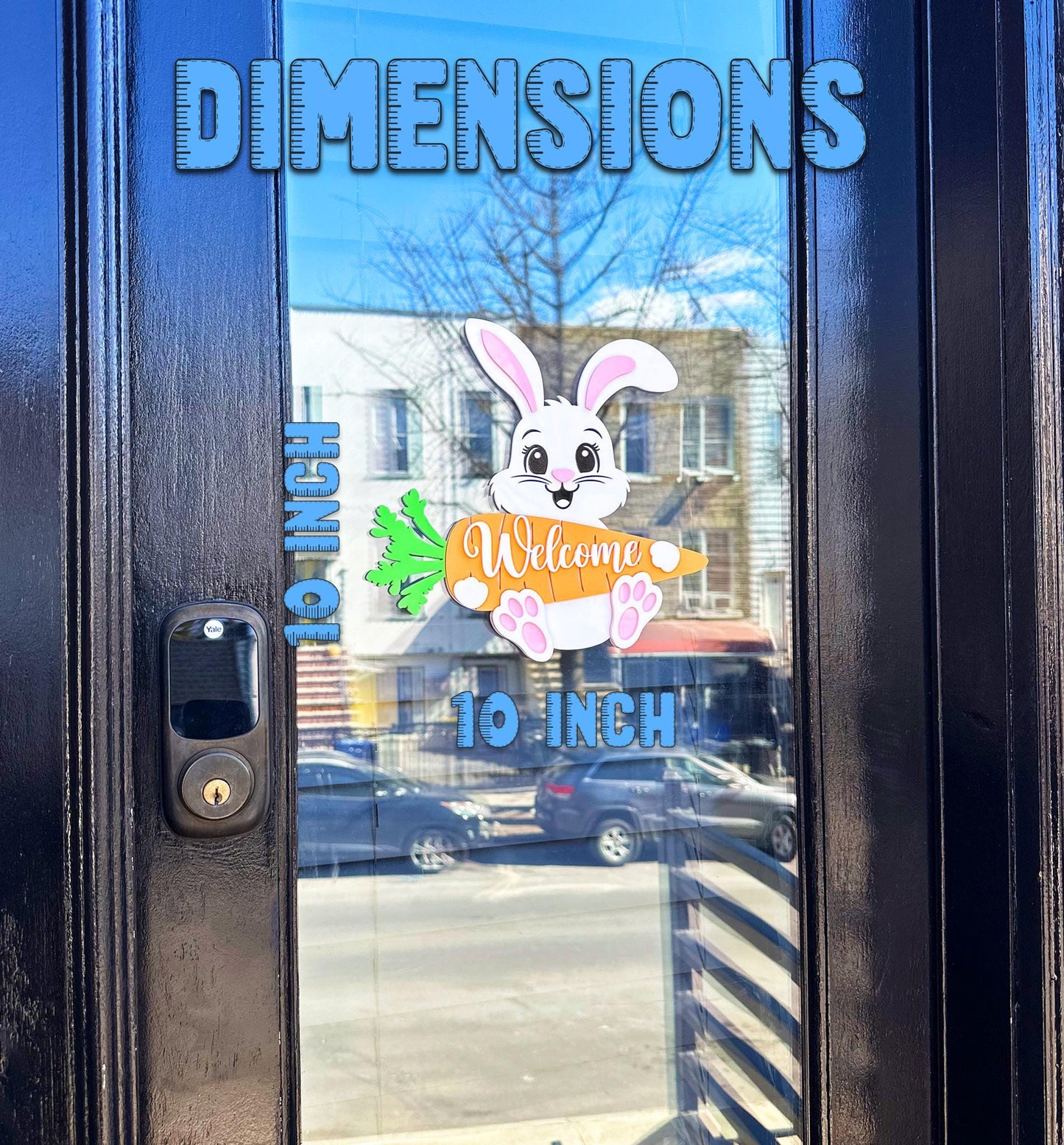 Personalized Easter Bunny Name Tag - Custom Easter Basket Tag - Baby's First Easter Gift - Acrylic Easter Basket Name Sign