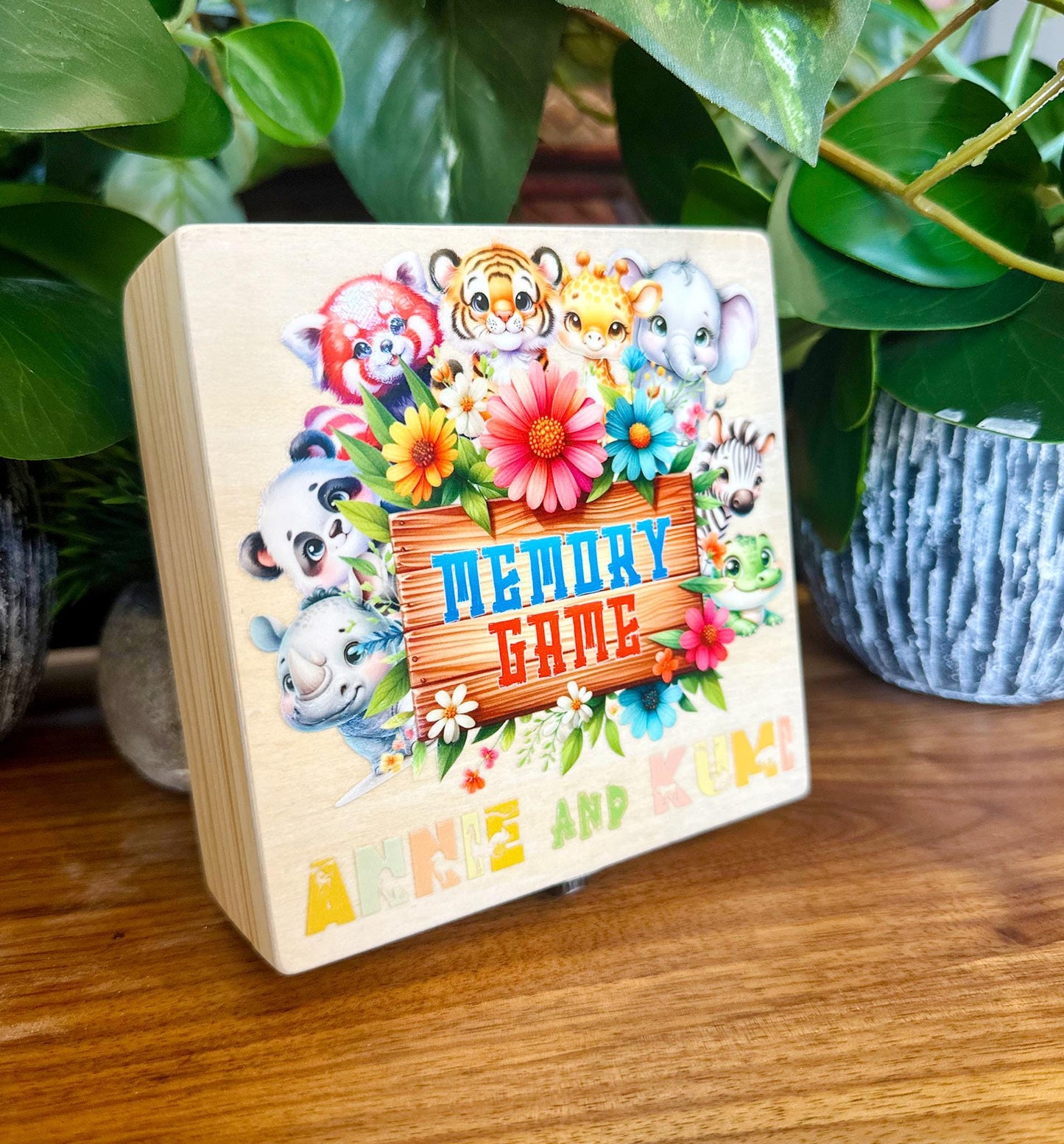 Personalized Memory Game for Kids – Montessori Toddler Learning Toy, Fun Family Activity, Homeschool & Preschool Educational Gift
