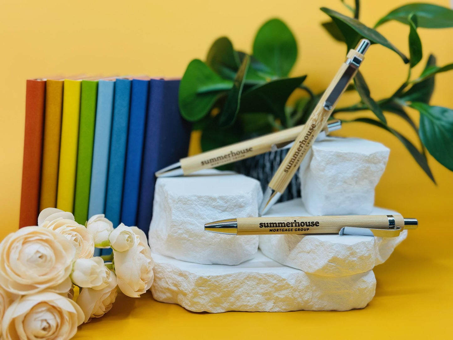 Custom Engraved Bamboo Pens – Eco-Friendly Logo Pens for Businesses, Realtors, Events & Gifts | Personalized Sustainable Office Pens