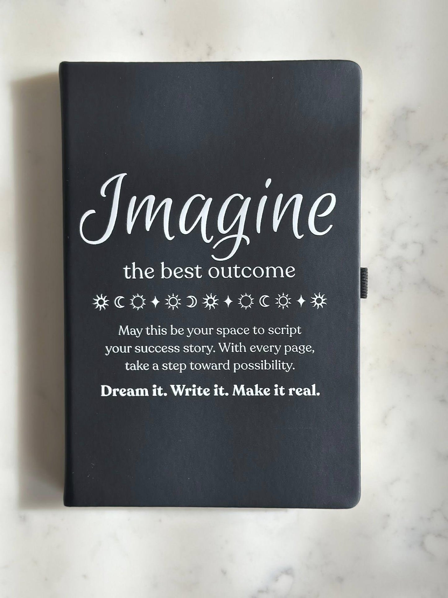 Custom Black A5 Notebook • Letters Journal • UV Printed Keepsake Gift for Daughter, Son or Friend