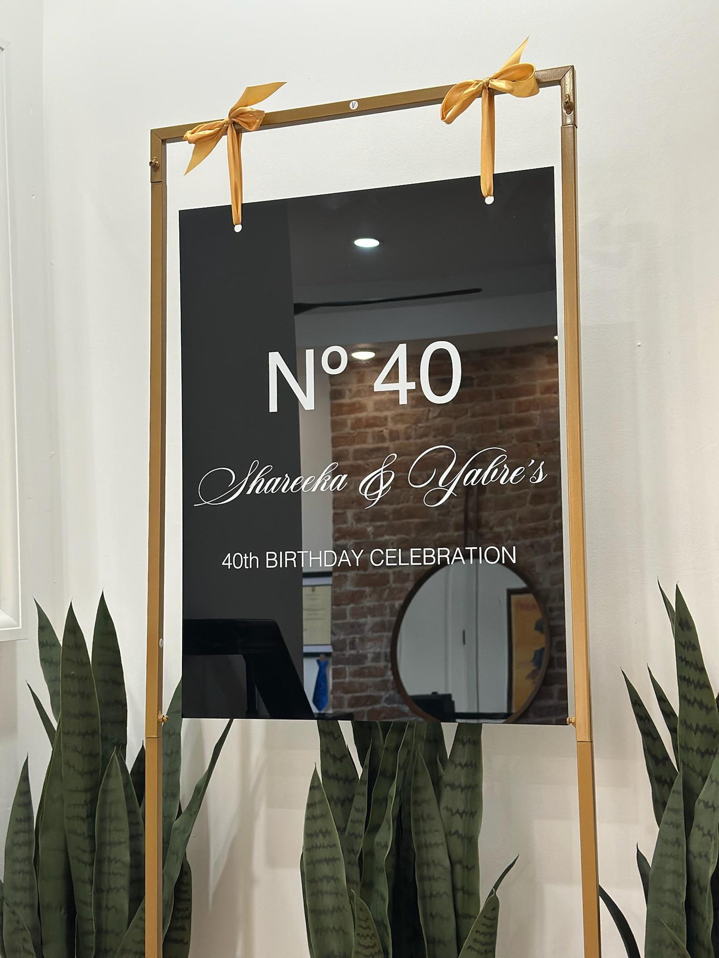 Custom Acrylic Welcome Sign with Gold Metal Stand | Personalized Event Sign | Wedding, Birthday & Party Display | Elegant Acrylic Sign Decor