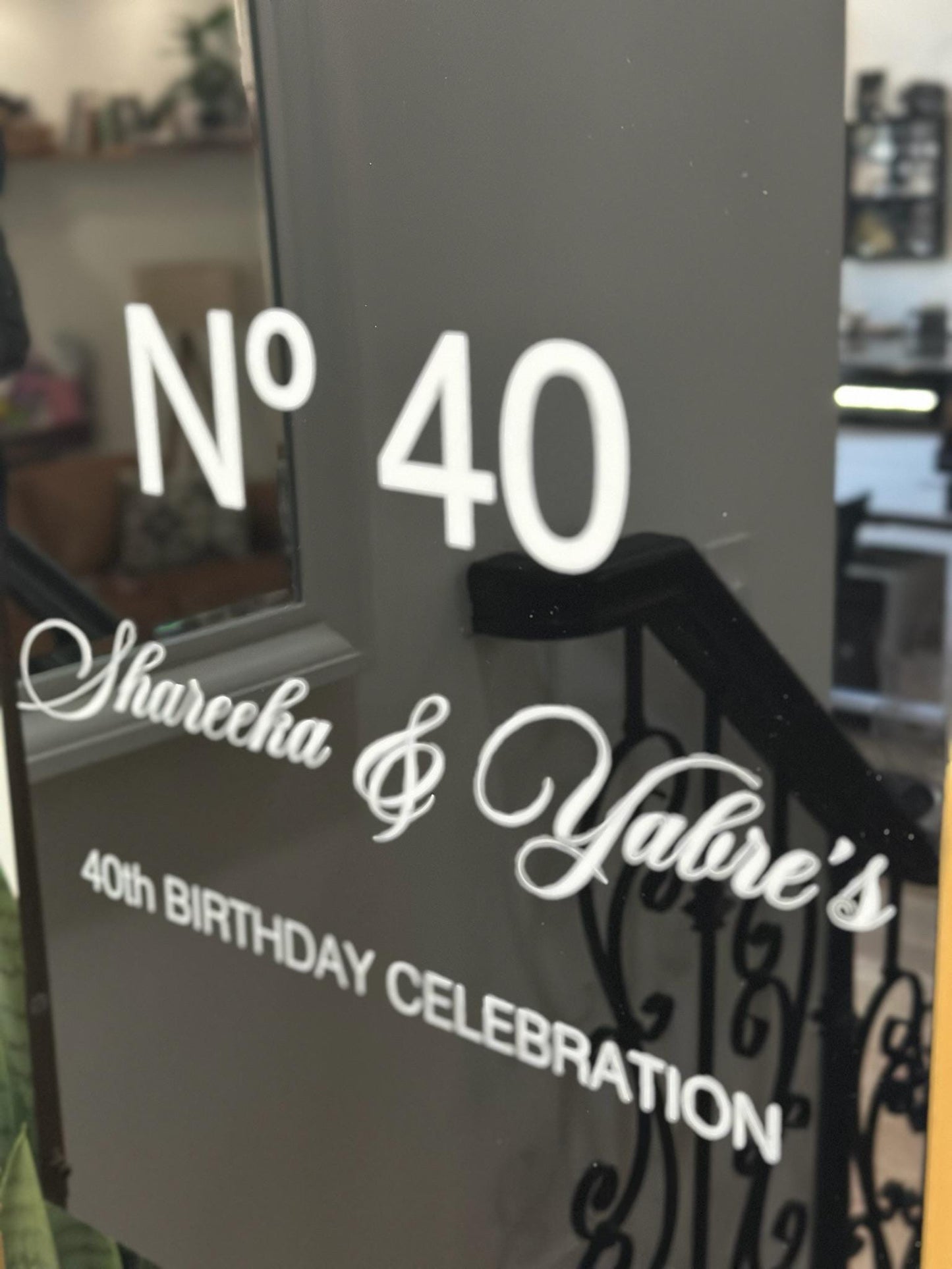 Custom Acrylic Welcome Sign with Gold Metal Stand | Personalized Event Sign | Wedding, Birthday & Party Display | Elegant Acrylic Sign Decor