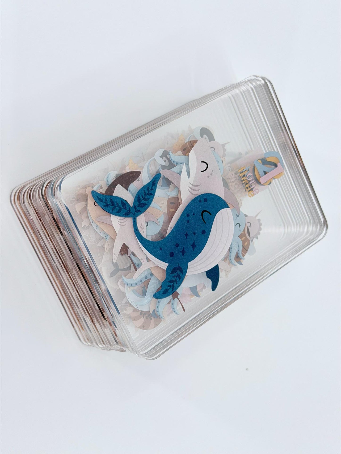 Montessori Number Flash Cards – Under the Sea Counting 1-20 (Toddler Learning Toy)