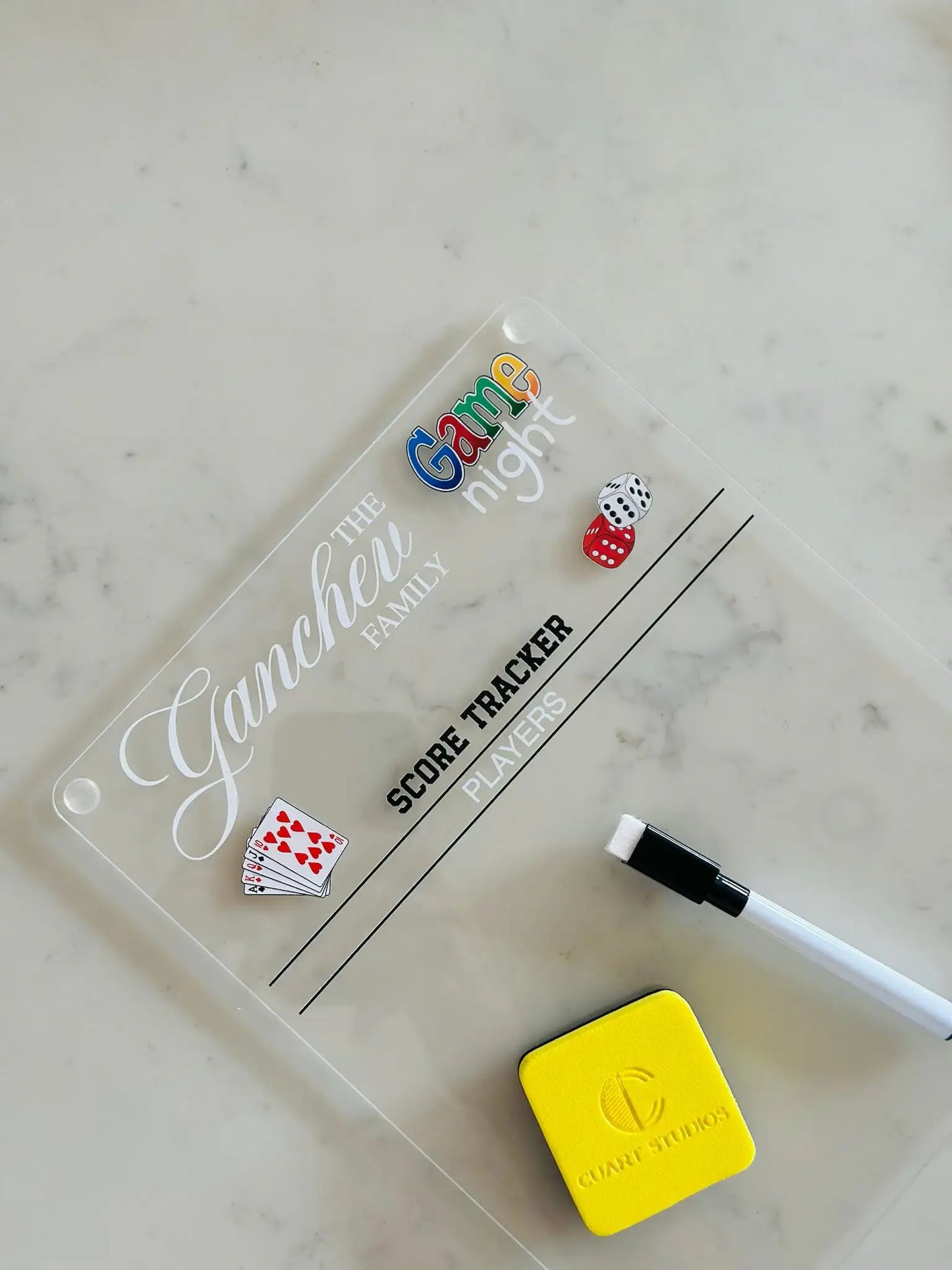 Family Game Night Scoreboard